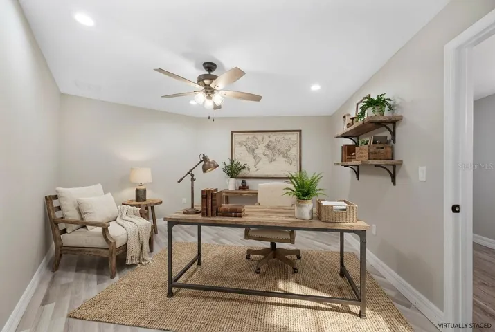Home Office/Flex Room Virtual Staged