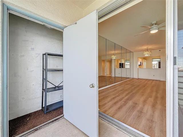 Storage cabinet on back porch