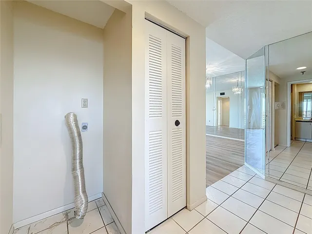 Washer & Dry hookup in hall closet