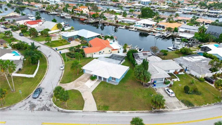 aerial view of home