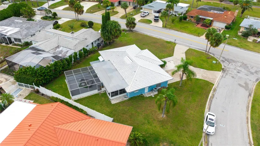 aerial view of home