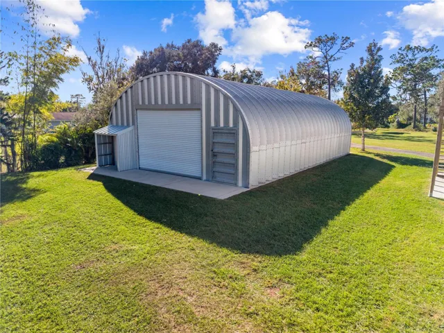 Rear view of 30 x 50 metal building (Workshop)