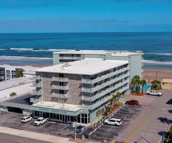 Daytona Beach Club offers direct beachfront access and convenient parking in this well-maintained mid-rise condominium.