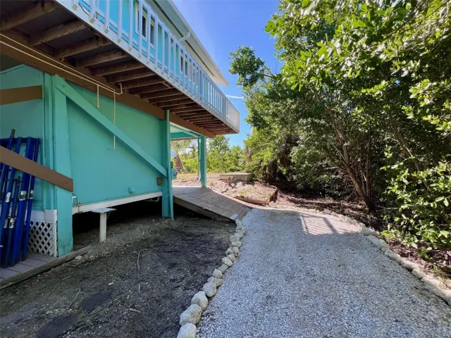 Path leading to the golf cart parking area