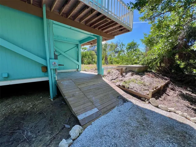 Golf cart parking area