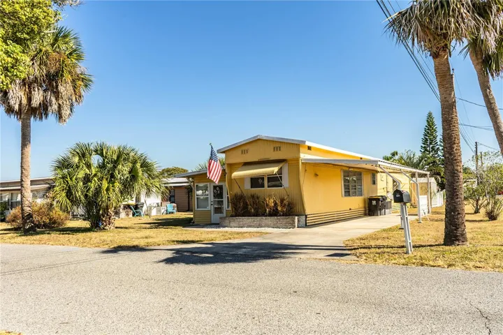 Front elevation with carport
