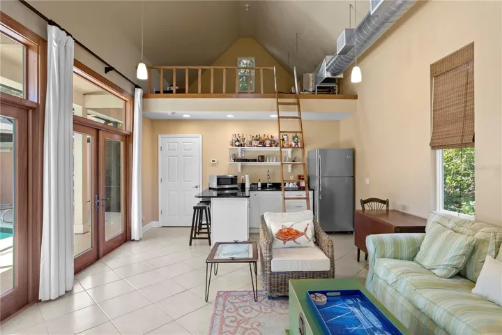 Loft area in casita