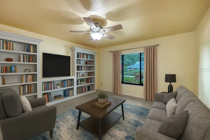 Virtually Staged Family Room