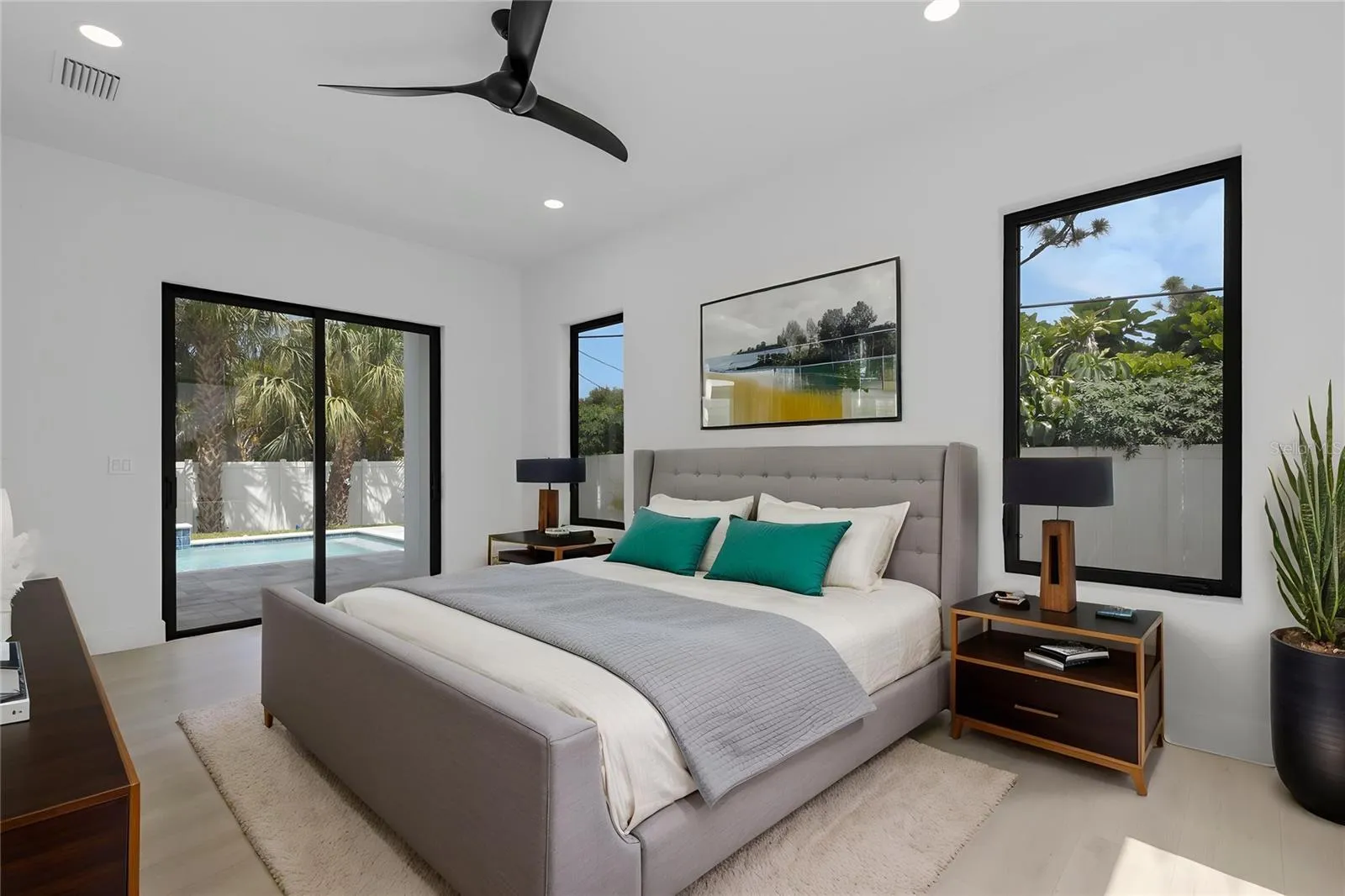Staged Primary bedroom