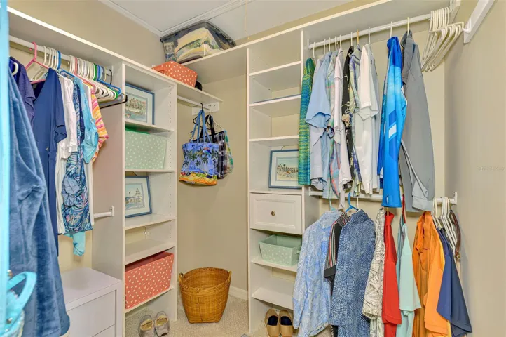 Primary walk-in closet