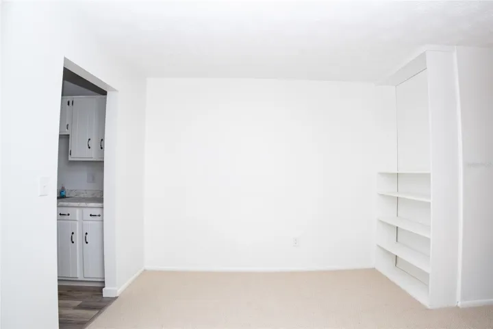 Dining /Office with built-in shelves