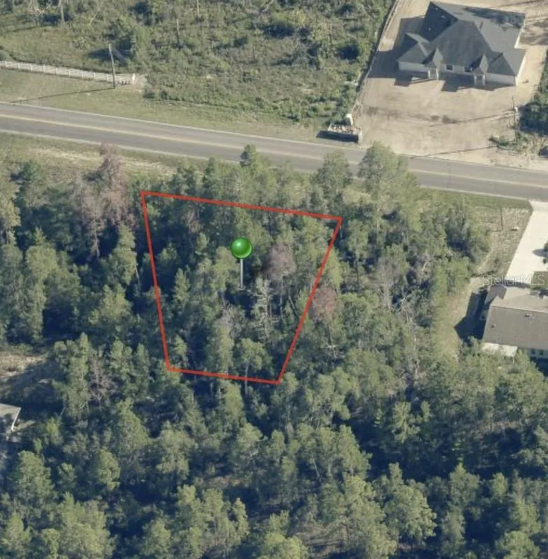 overhead view or parcel