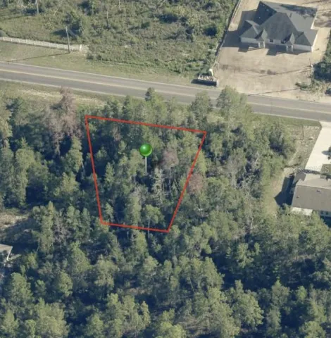overhead view or parcel