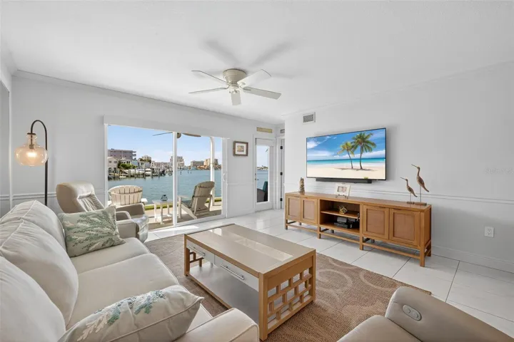 This is your water view from the living room and kitchen!
