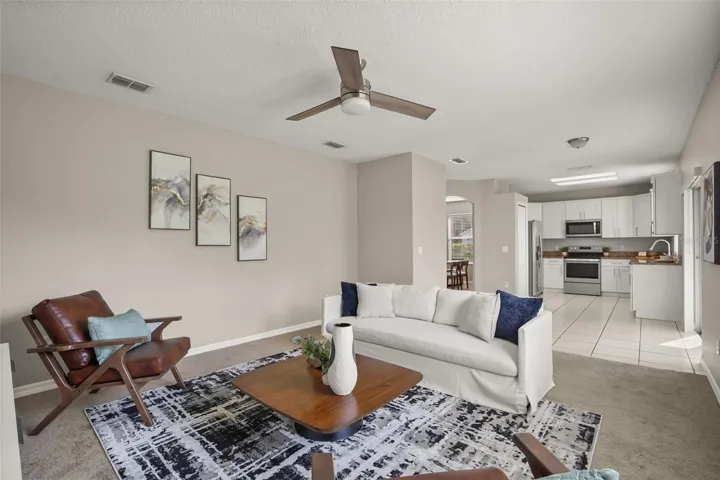 Family Room and Kitchen