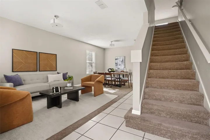 Living Room View from Front Entry
