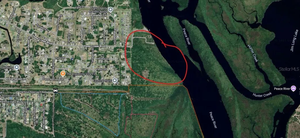 Undeveloped area along the Peace River