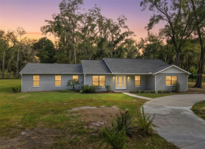 Twilight Front Elevation