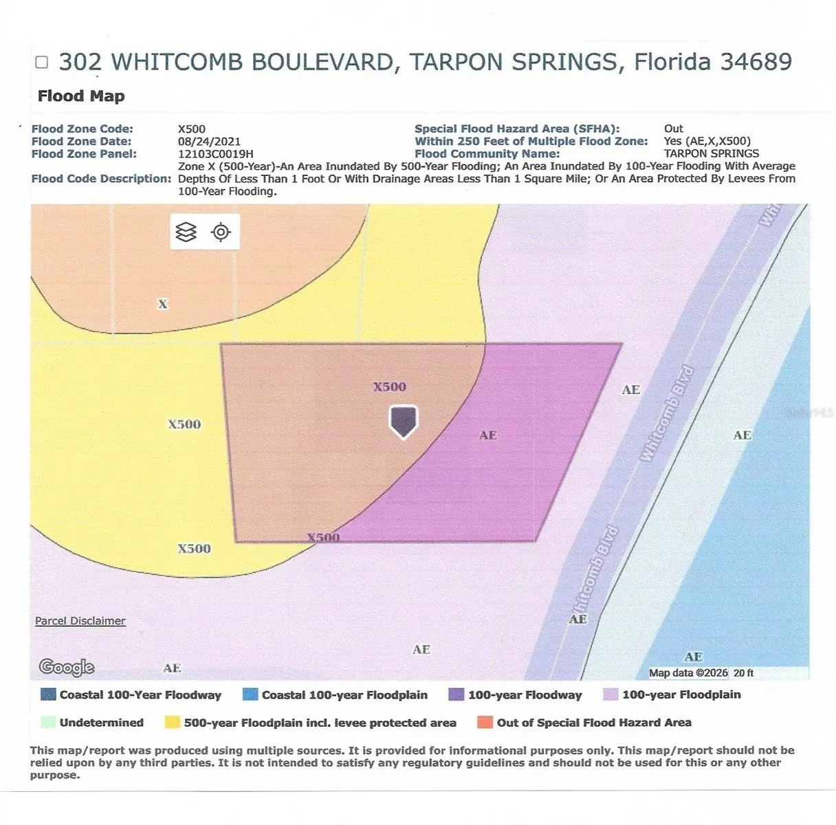 The majority of the property is located in X500.