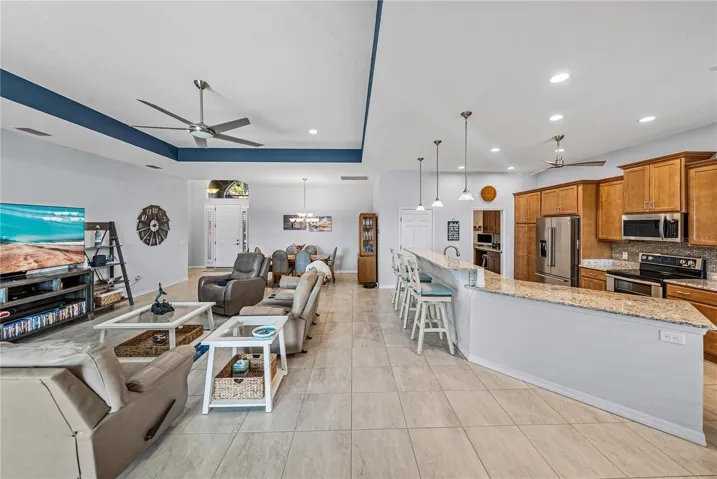 Living room & kitchen