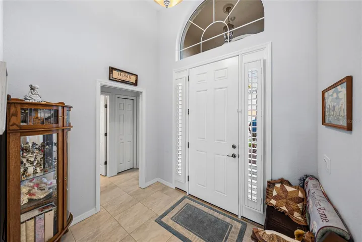 Interior front entry