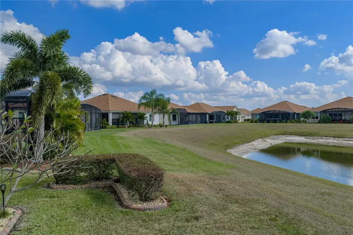 Drone view of house