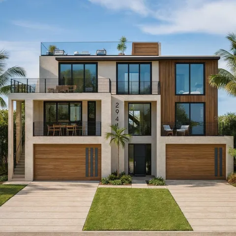 Front Rendering of House