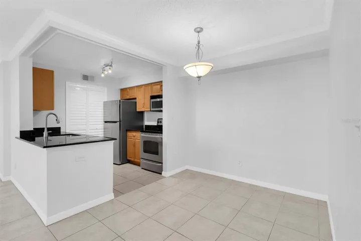 Separate dining area