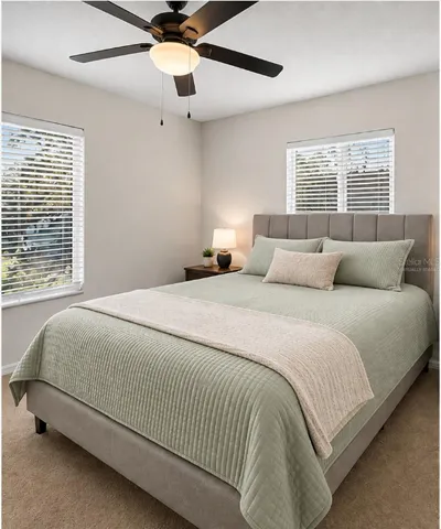 Master bedroom-virtually staged