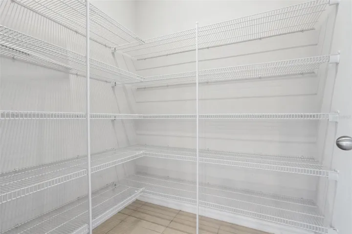 Spacious pantry