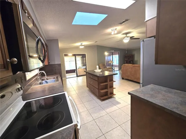 Kitchen to open floor plan