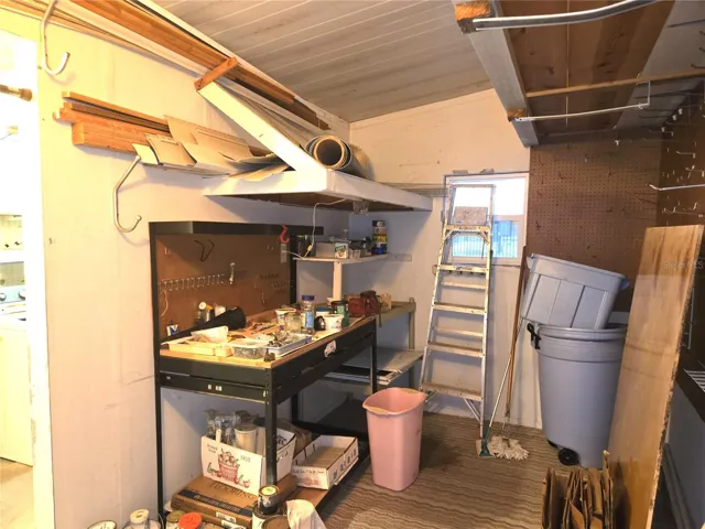 Shed provides plenty of space for tools, hobbies, and crafts!