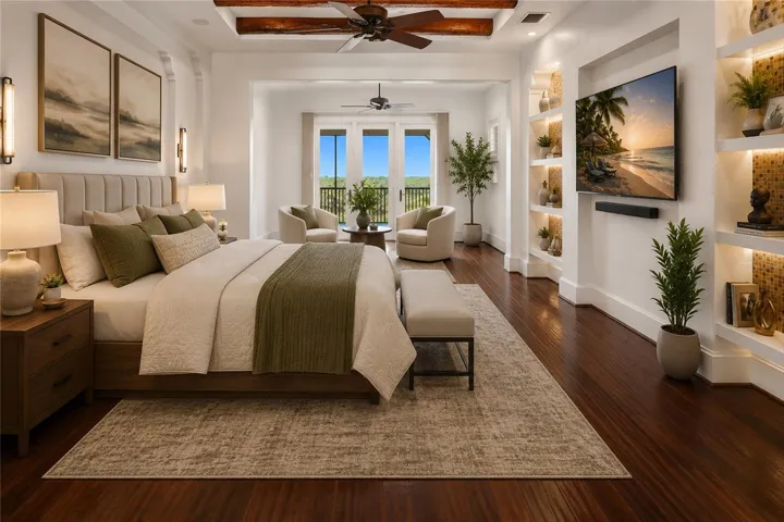 master Bdrm virtually staged