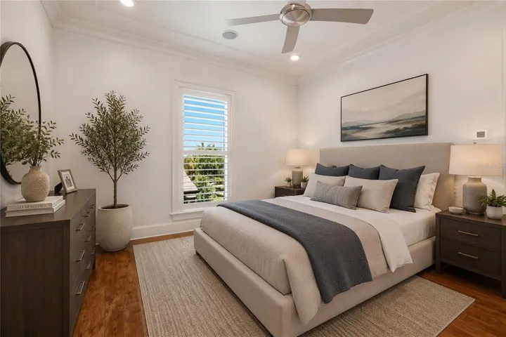 bedroom 4, virtually staged, upper floor