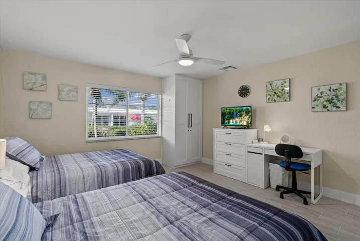 Primary, spacious bedroom, featuring an added owner's closet. All brand new, European imported doors.