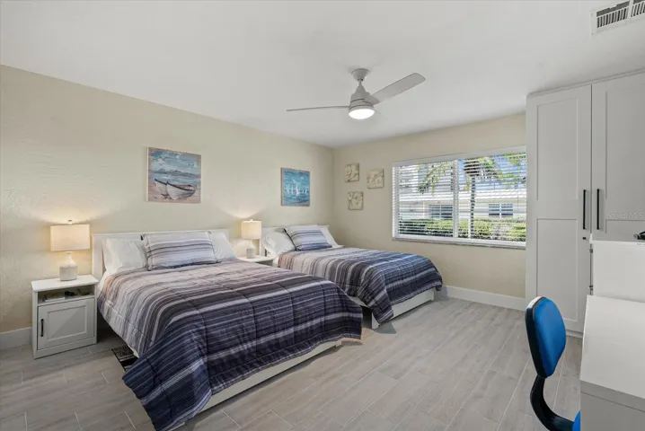 Primary, spacious bedroom, featuring an added owner's closet. All brand new, European imported doors.