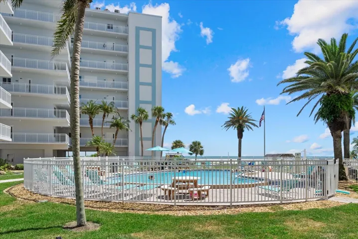 This is the beachfront pool. It has newly renovated bathrooms for your convenience.