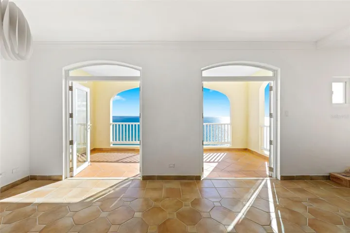 First-level living area with full ocean view