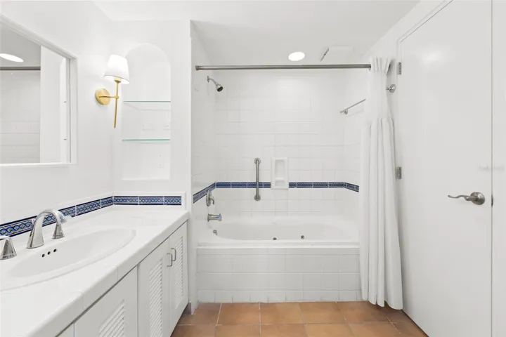 First-level full bathroom
