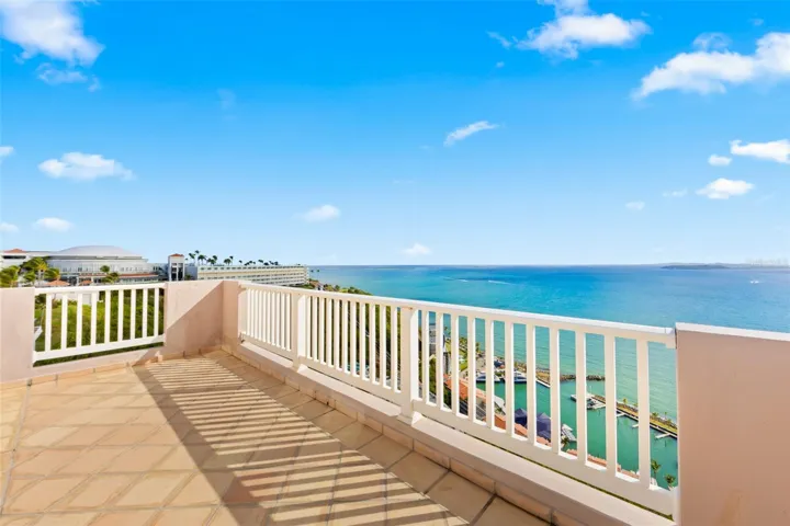 Second-level balcony with full ocean view