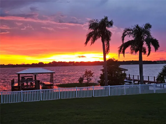 Sunset backyard