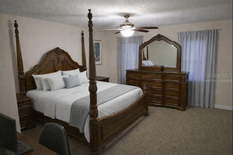 Virtually Staged Primary Bedroom