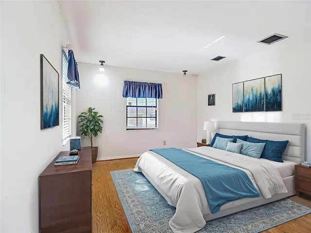 Virtually staged to display potential