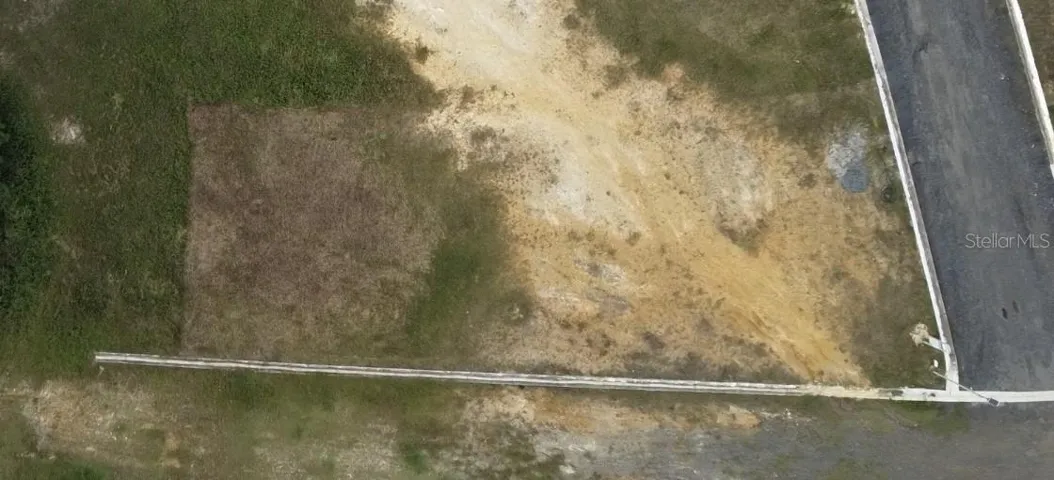View of the terrain from a drone, you can observe the shape of the terrain due to the grass cutting.