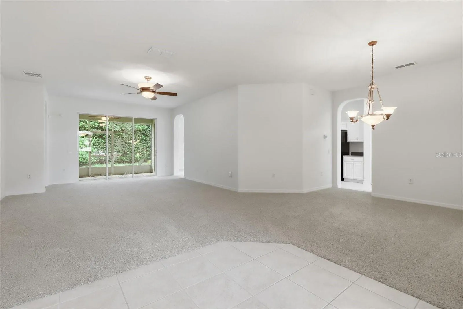 Living and Dining room from entry