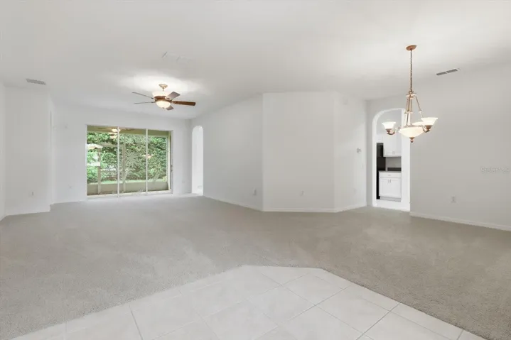 Living and Dining room from entry