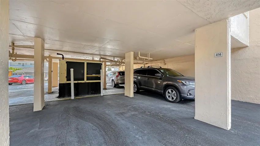 Covered one car parking spot #414