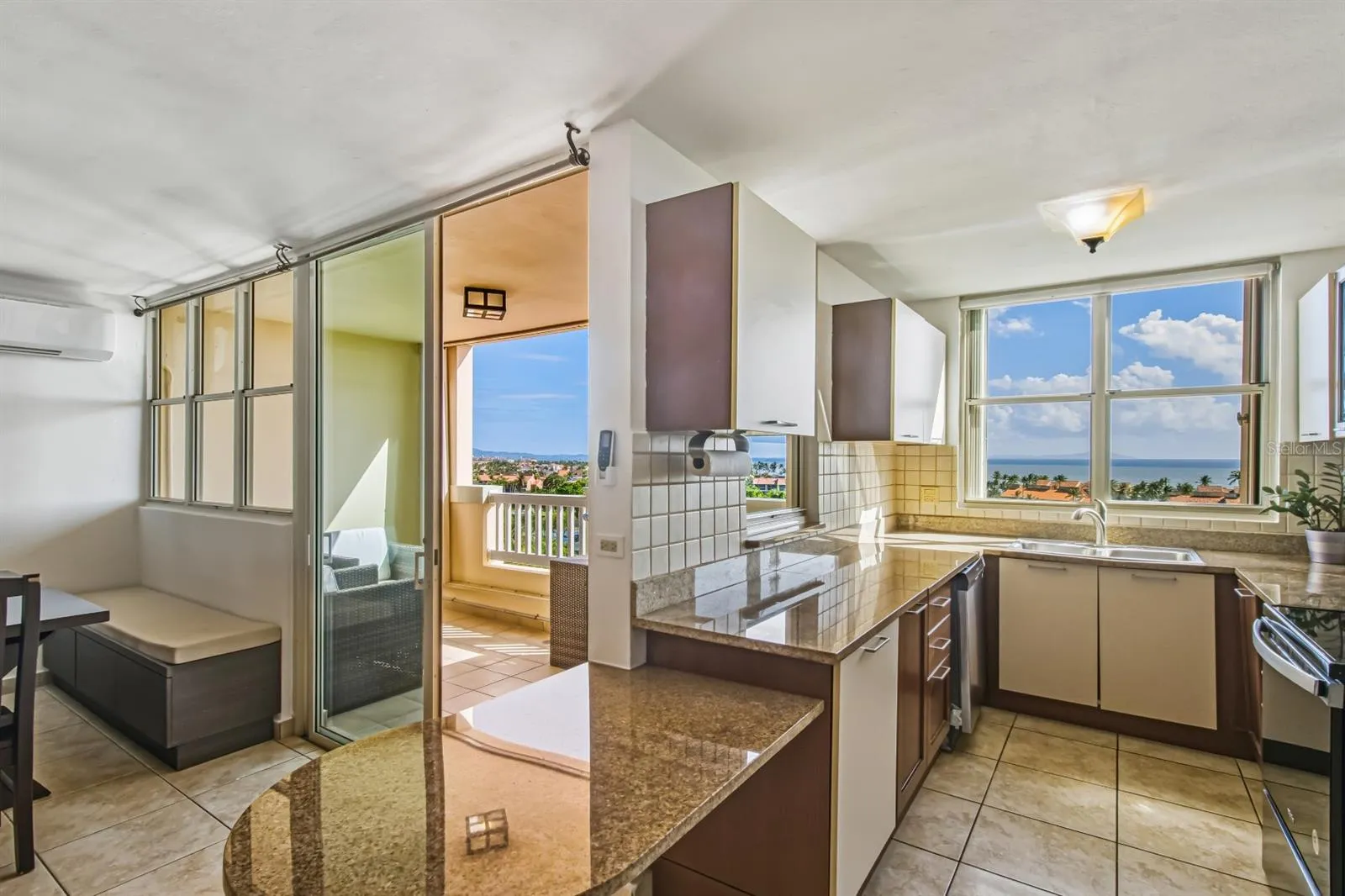 Palmanova Village PH 4-303 | Main Level Kitchen Ocean View