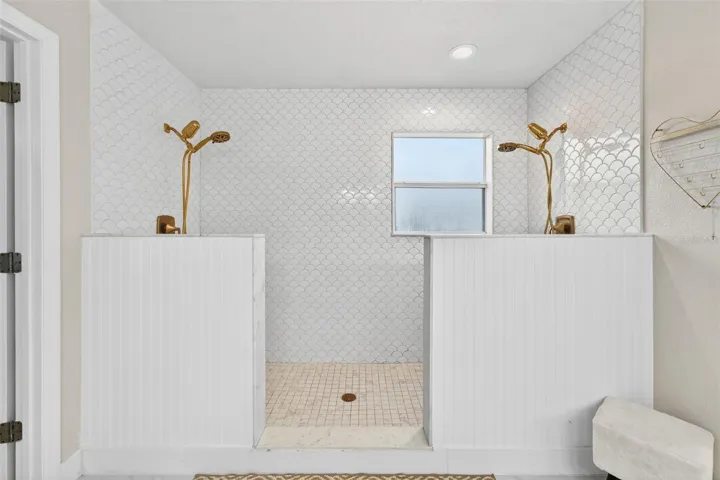 Look at the staggering primary double shower is great for humans and dog washing as well.