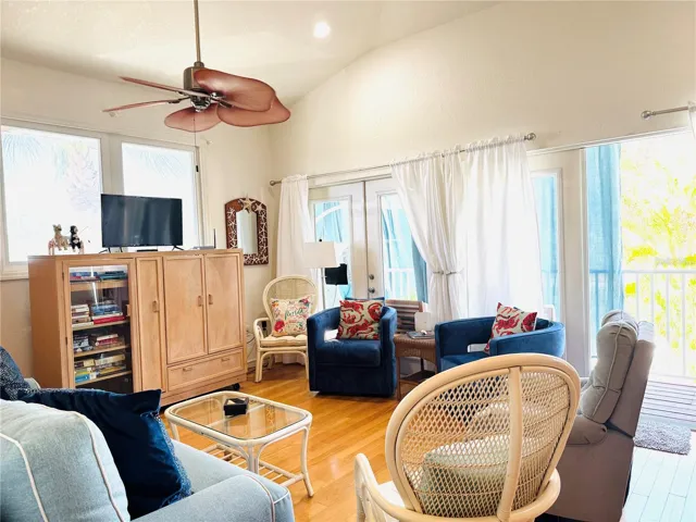 Apt living room w floor to ceiling windows!